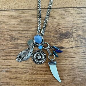 Pretty long charm necklace